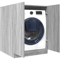 vidaXL Washing Machine Cabinet Grey sonoma 71x71.5x91.5 cm