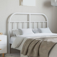 vidaXL Metal Replace Headboard White 120 cm