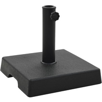 vidaXL Parasol Base Square Polyresin 8 kg Black