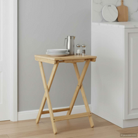 vidaXL Kitchen Table Folding Manual Natural 40 x 30 x 53.5 cm Bamboo