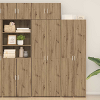 vidaXL Storage Cabinet 3 pcs Artisan Oak