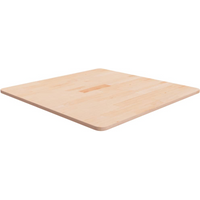 vidaXL Square Table Top 70x70x1.5 cm Untreated Solid Wood Oak