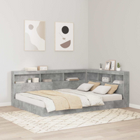 vidaXL Storage Headboard Concrete Grey 160 cm Engineered Wood