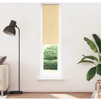 vidaXL Roller Blind Blackout Beige 60x210 cm Fabric Width 55.7 cm Polyester