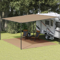 vidaXL Tent Carpet 400x500 cm Taupe