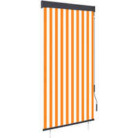 vidaXL Outdoor Roller Blind 100x250 cm White and Orange