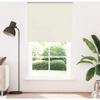 vidaXL Roller Blind Blackout Off White 120x230 cm Fabric Width 116.6 cm Polyester