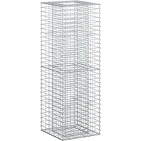 vidaXL Gabion Raised Bed Silver 50 x 50 x 150 cm Galvanised Steel