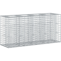 vidaXL Gabion Raised Bed Silver 170 x 50 x 80 cm Galvanised Steel