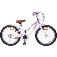 vidaXL Kids Bike with Training Wheels 18'' for 5-7 Years Old Purple