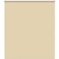 vidaXL Roller Blind Blackout Beige 140x130 cm Fabric Width 136.6 cm Polyester