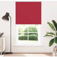 vidaXL Roller Blind Blackout Red 135x230 cm Fabric Width 131.6 cm Polyester