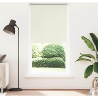 vidaXL Roller Blind Blackout Off White 100x230 cm Fabric Width 95.7 cm Polyester