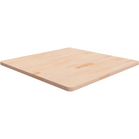 vidaXL Square Table Top 80x80x2.5 cm Untreated Solid Wood Oak