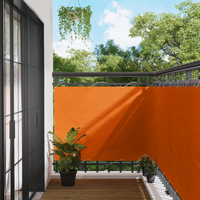 vidaXL Balcony Screen Orange 110 x 300 cm Oxford Fabric