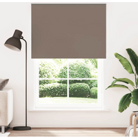 vidaXL Roller Blind Blackout Coffee 165x230 cm Fabric Width 161.6 cm Polyester
