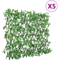 vidaXL Artificial Ivy Trellis Expandable Green 5 pcs 186x30 cm