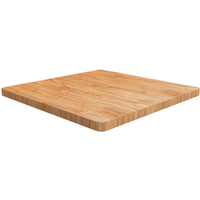 vidaXL Square Table Top Light Brown 80x80x4cm Treated Solid Wood Oak