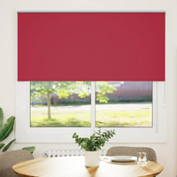vidaXL Roller Blind Blackout Red 150x150 cm Fabric Width 146.6 cm Polyester