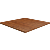 vidaXL Square Table Top Dark Brown 90x90x2.5cm Treated Solid Wood Oak