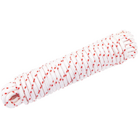vidaXL Pull Starter Cord White and Red Ø6 mm 10 m Nylon
