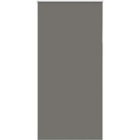 vidaXL Roller Blind Blackout Grey 110x210 cm Fabric Width 105.7 cm Polyester