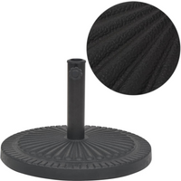 vidaXL Parasol Base Resin Round Black 29 kg