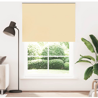 vidaXL Roller Blind Blackout Beige 165x210 cm Fabric Width 161.6 cm Polyester