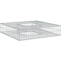 vidaXL Gabion Raised Bed Silver 100 x 100 x 20 cm Galvanised Steel