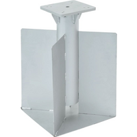 vidaXL In-Ground Parasol Base Silver 27.5x27.5x45 cm Steel