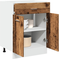 vidaXL Drawer Bottom Cabinet Lyon Old Wood 60x46x81.5 cm Engineered Wood