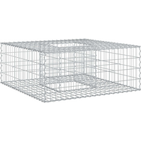vidaXL Gabion Raised Bed Silver 100 x 100 x 40 cm Galvanised Steel