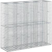 vidaXL Gabion Raised Bed 2 pcs Silver 170 x 50 x 150 cm