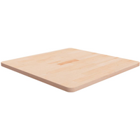 vidaXL Square Table Top 70x70x2.5 cm Untreated Solid Wood Oak