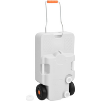 vidaXL Wheeled Water Tank for Camping 30 L Grey