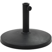 vidaXL Parasol Base Round Polyresin 10 kg Black
