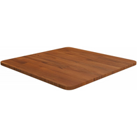 vidaXL Square Table Top Dark Brown 50x50x1.5cm Treated Solid Wood Oak