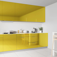 vidaXL Self-adhesive Furniture Film High Gloss Gold 500x90 cm PVC