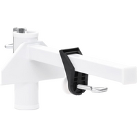 vidaXL Umbrella Clamp for Balcony White 38 mm Steel