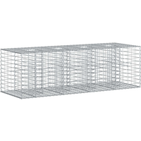 vidaXL Gabion Raised Bed Silver 180 x 60 x 55 cm Galvanised Steel