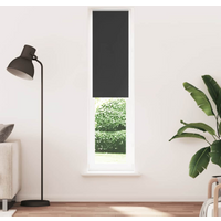 vidaXL Roller Blind Blackout Black 45x210 cm Fabric Width 40.7 cm Polyester