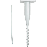 vidaXL In-Ground Parasol Base with Rod 16x16x52 cm Steel