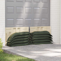 vidaXL Sandbags 25 pcs Dark Green 100 x 25 cm HDPE