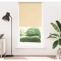vidaXL Roller Blind Blackout Beige 90x230 cm Fabric Width 85.7 cm Polyester