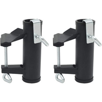 vidaXL Umbrella Clamps for Balcony 2 pcs 25-38 mm Steel