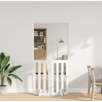 vidaXL Folding Pet Fence 2 pcs White 100.5 x 38 x 90 cm