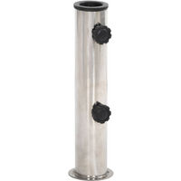 vidaXL Parasol Base for Ø38/48 mm Pole Silver Stainless Steel