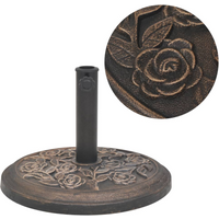 vidaXL Parasol Base Resin Round Bronze 9 kg