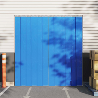 vidaXL Door Curtain Blue 200 mmx1.6 mm 10 m PVC