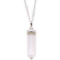 Gemstone Classic Point Pendant - Rock Quartz
